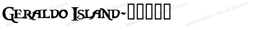 Geraldo Island字体转换